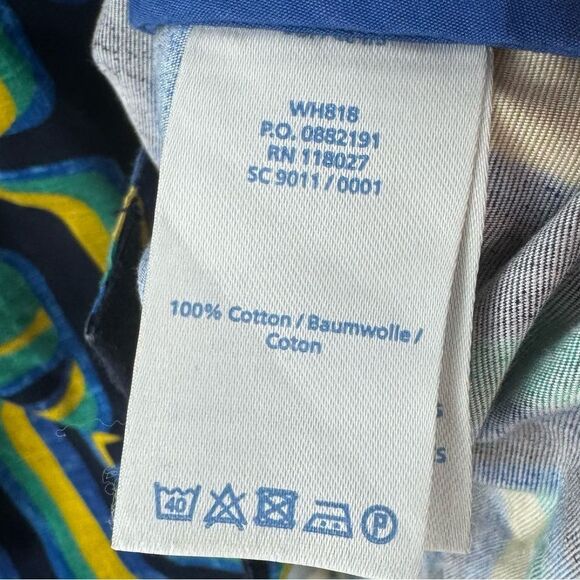 Boden Iris Geometric Sleeveless Button Front Midi Dress - Picture 7 of 7